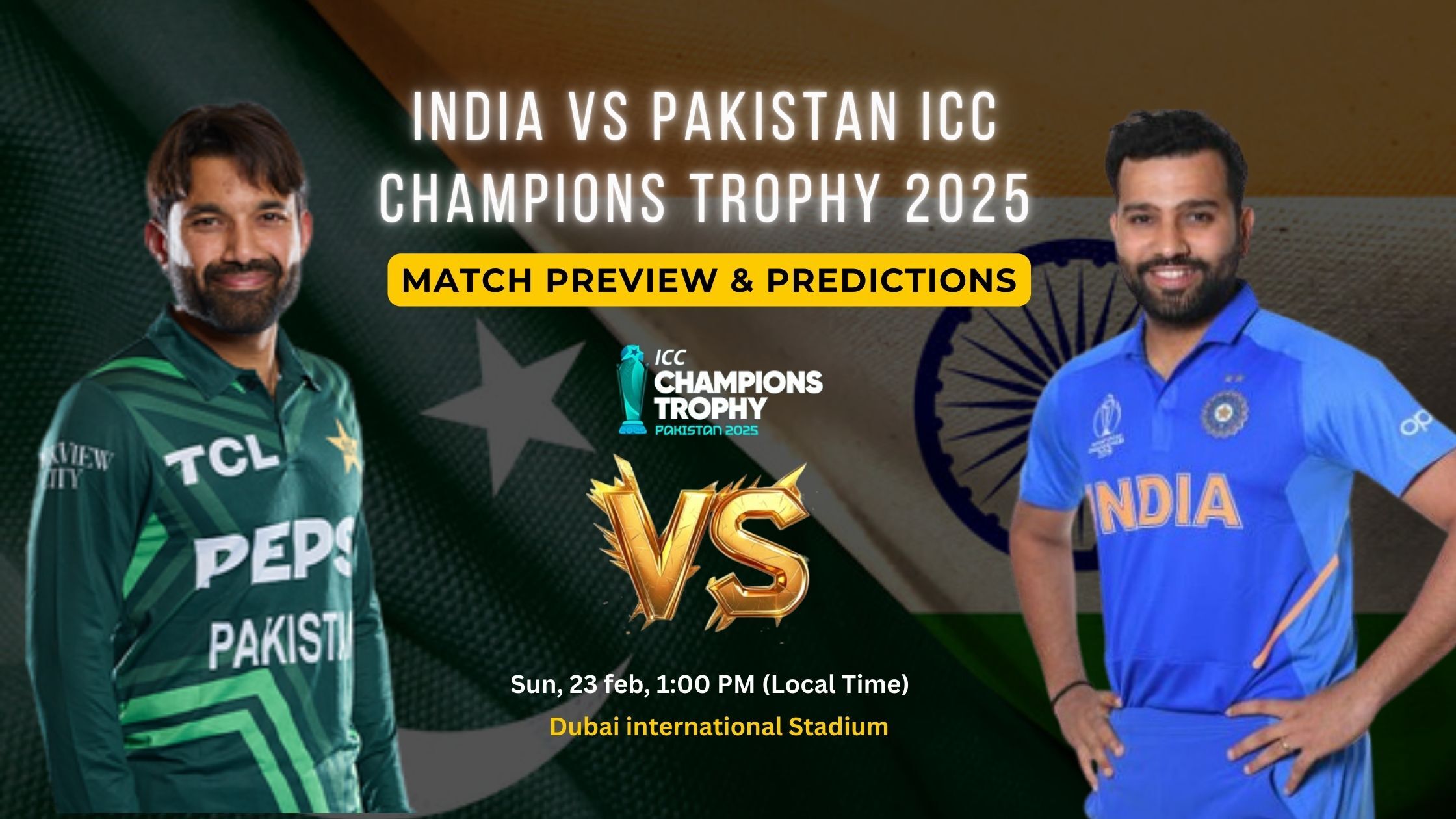 India vs Pakistan ICC Champions Trophy 2025